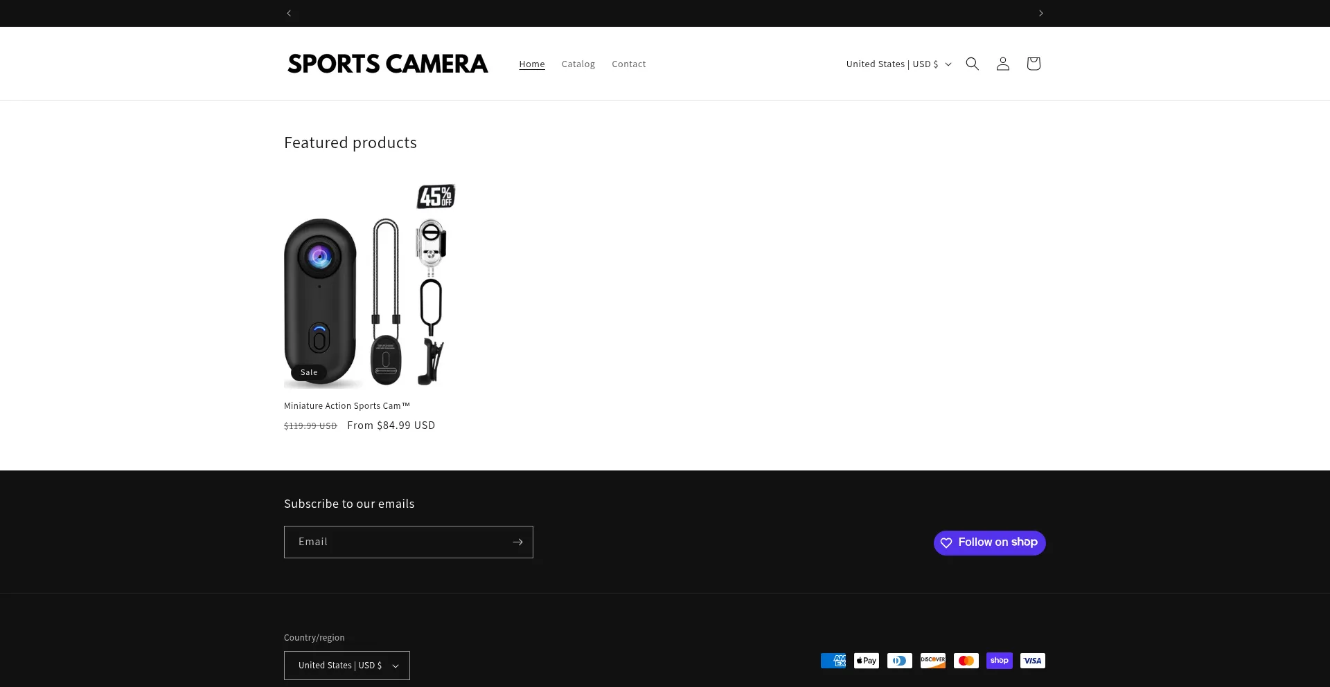 Website screenshot of Sportcampro.com