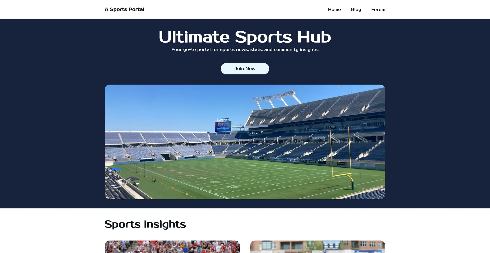 Website screenshot of Sportecentral.com