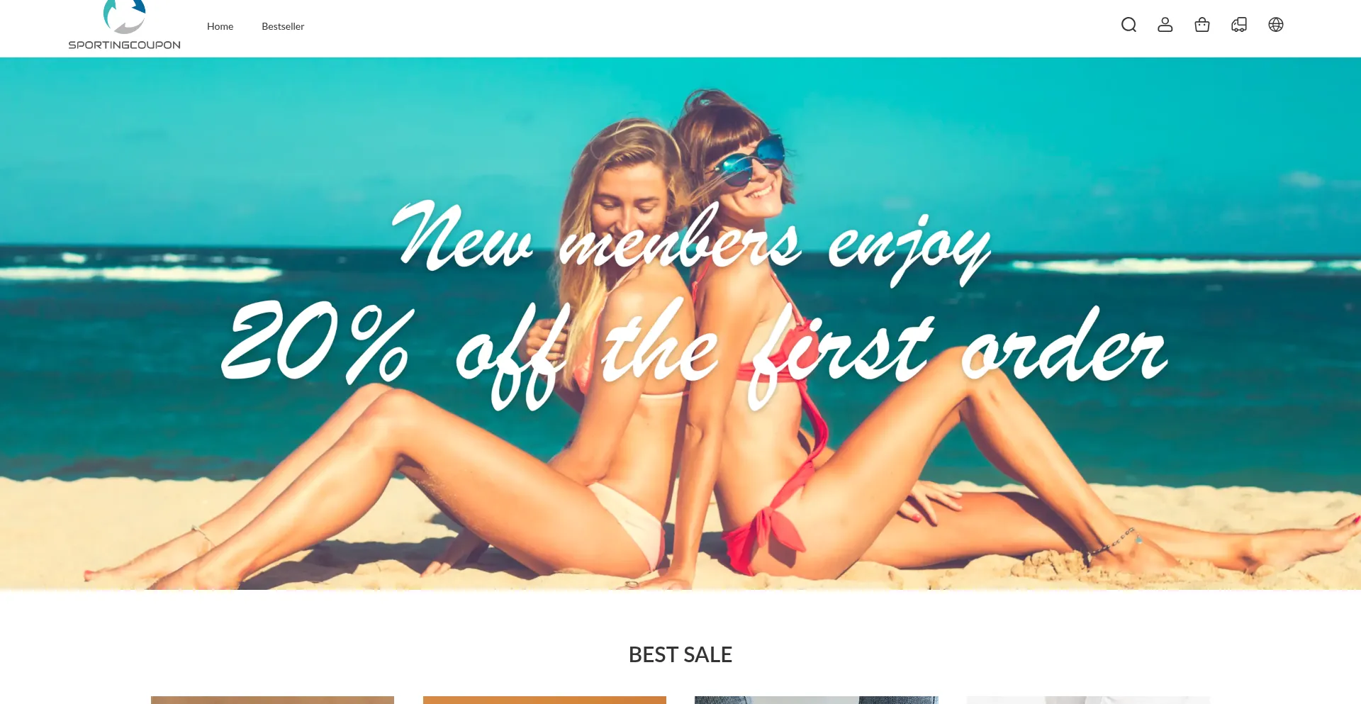 Website screenshot of Sportflashsale.com