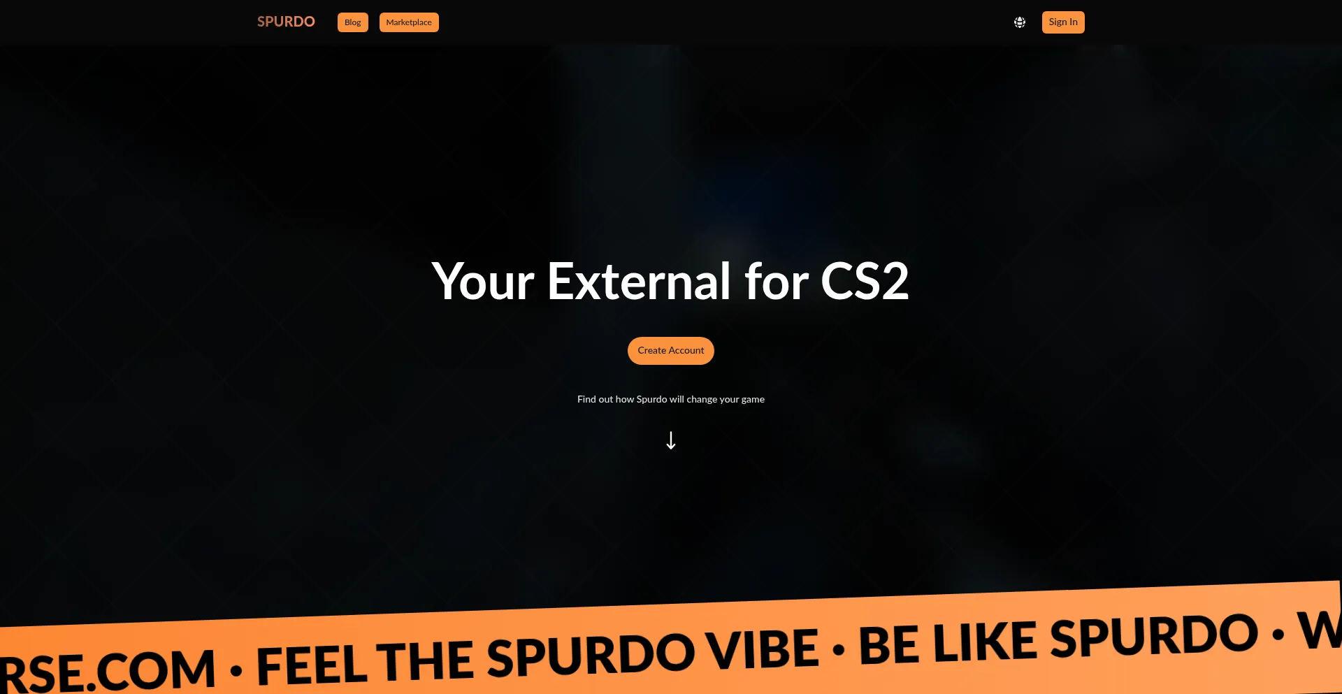 Website screenshot of Spurdoverse.com