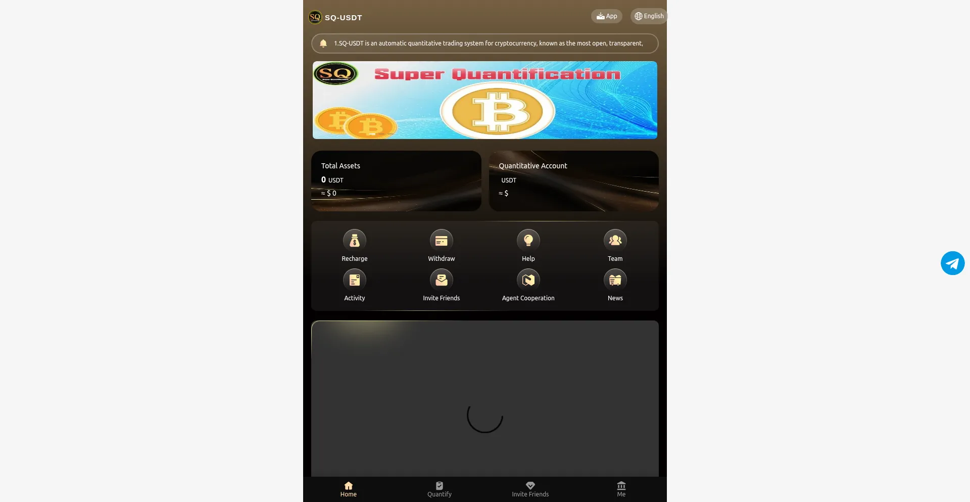 Website screenshot of Squsdt.com