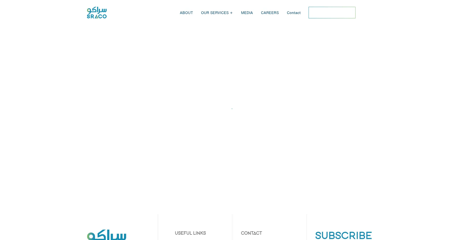 Website screenshot of Sraco.com.sa