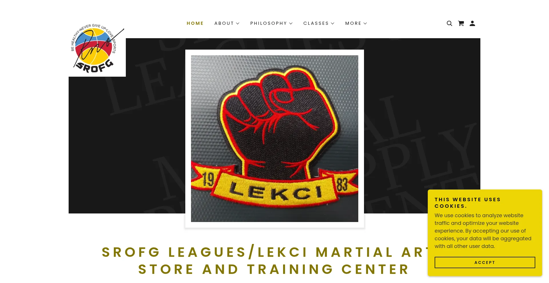 Website screenshot of Srofg.com