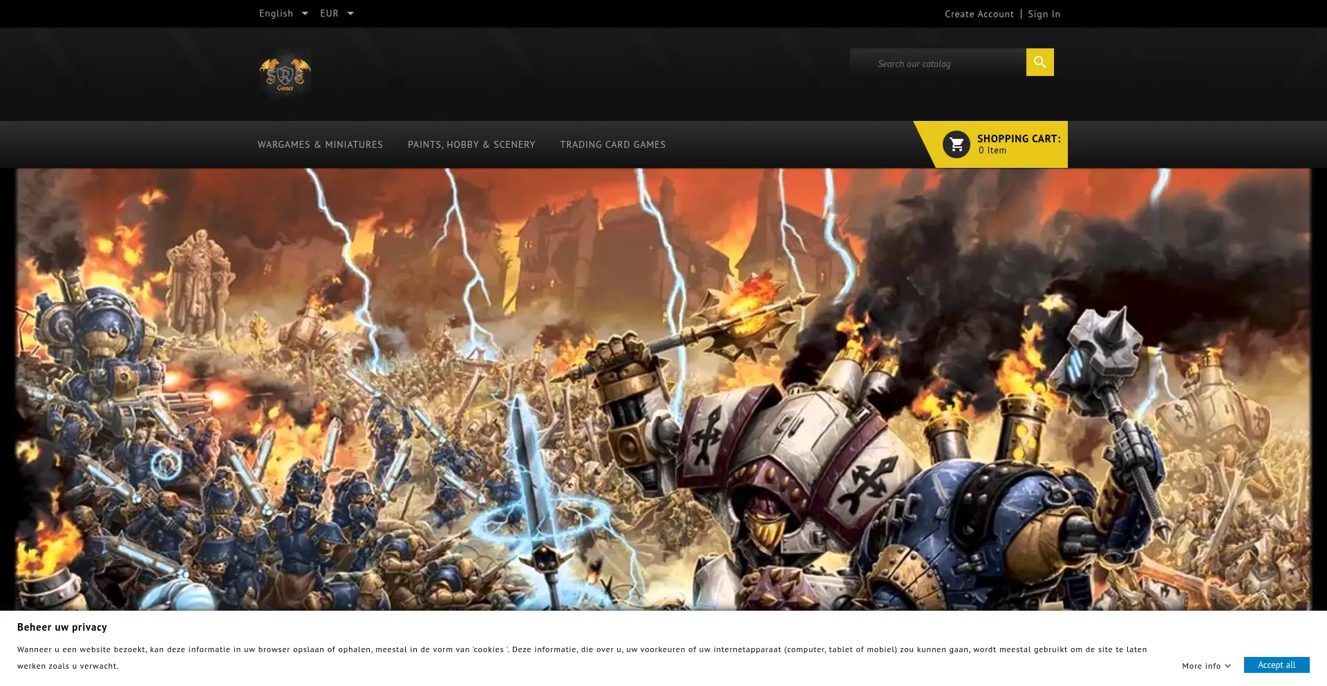 Website screenshot of Srsgames.eu