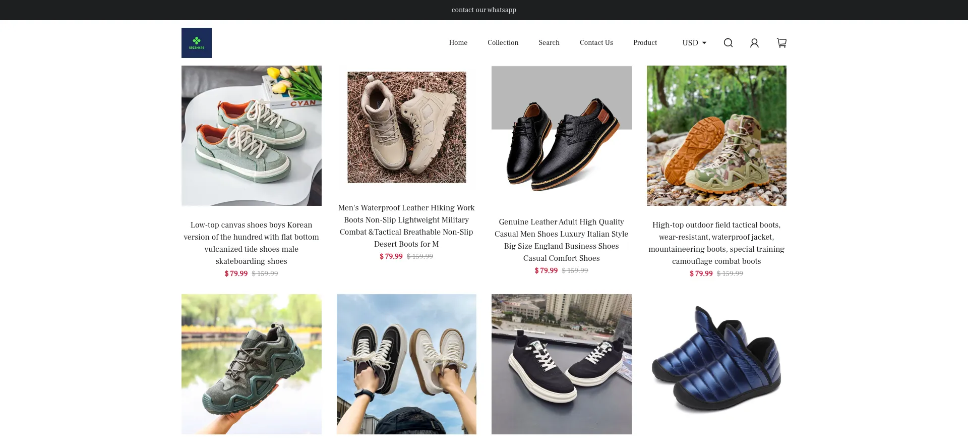 Website screenshot of Srzshop.ru