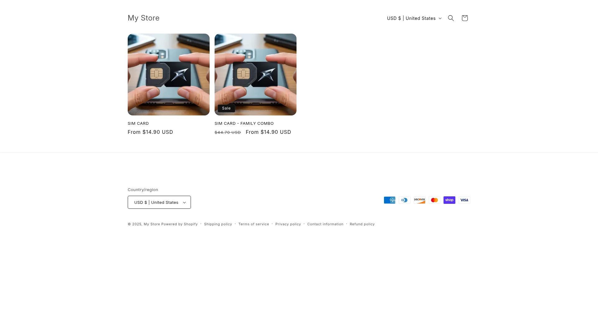 Website screenshot of Ssgs155.myshopify.com