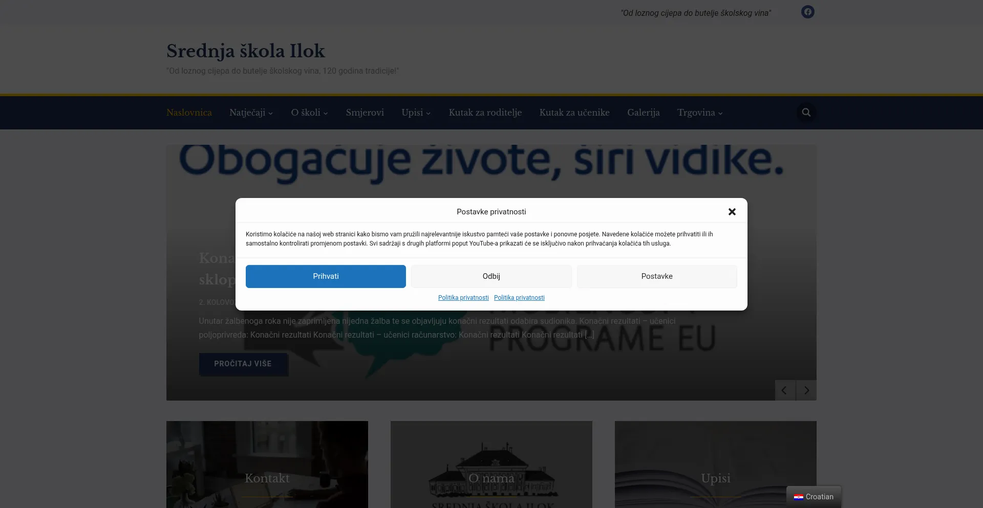 Website screenshot of Ssilok.hr