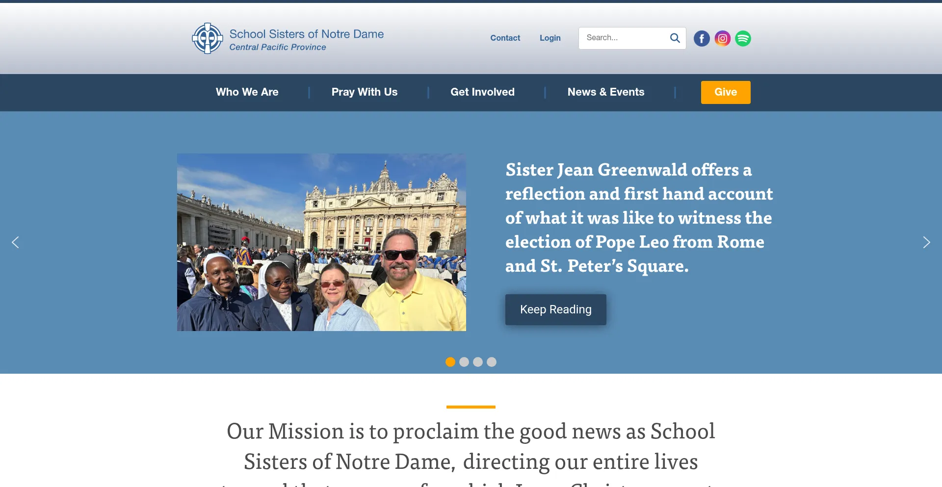 Website screenshot of Ssndcp.org
