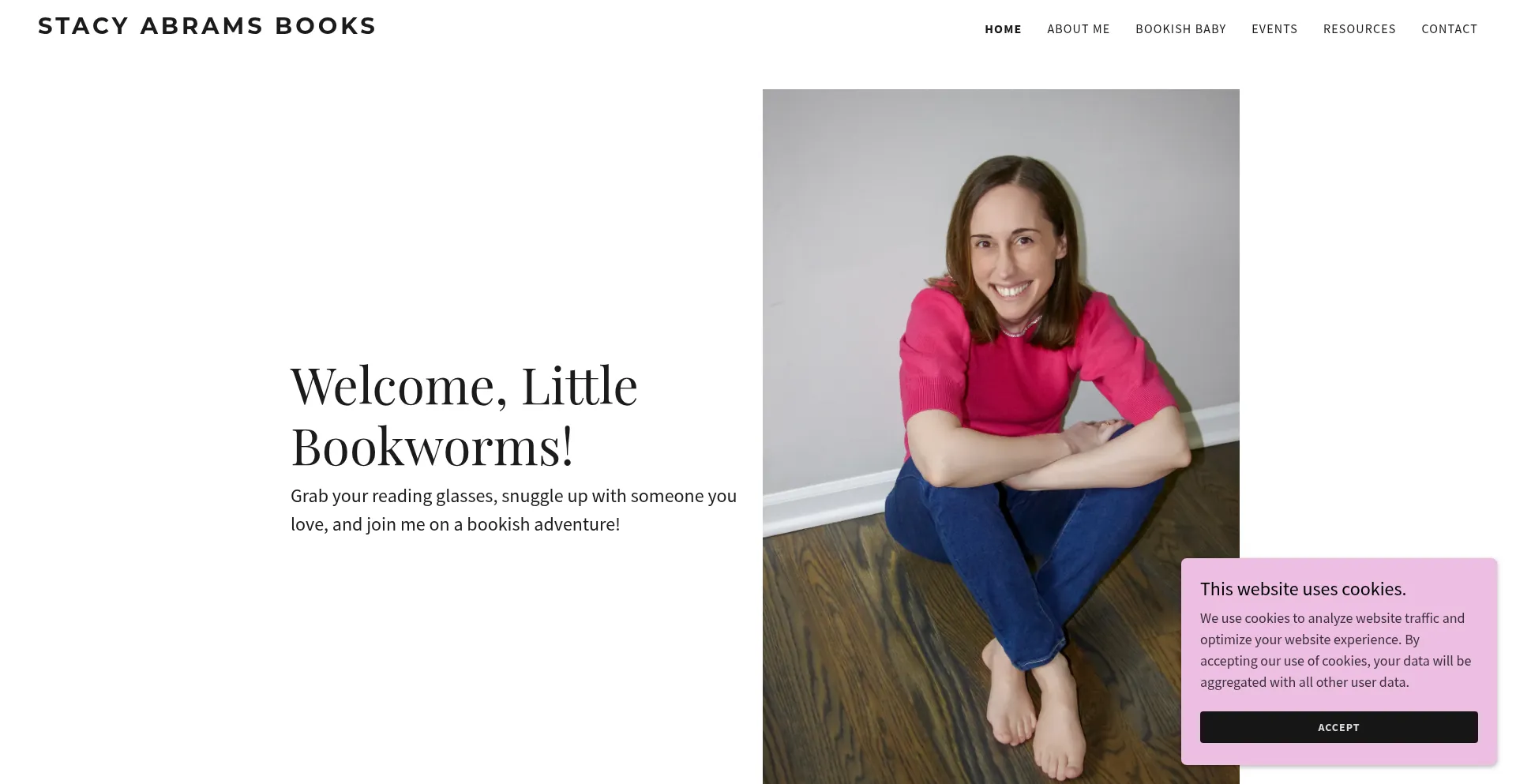 Website screenshot of Stacy-abrams.com