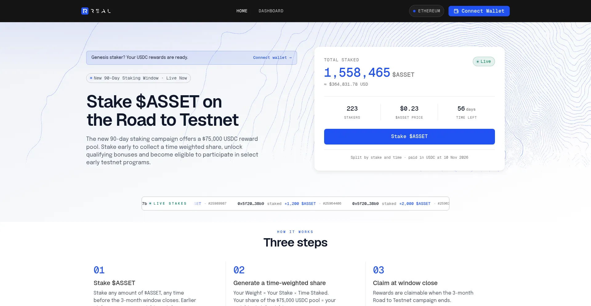 Staking.real.finance