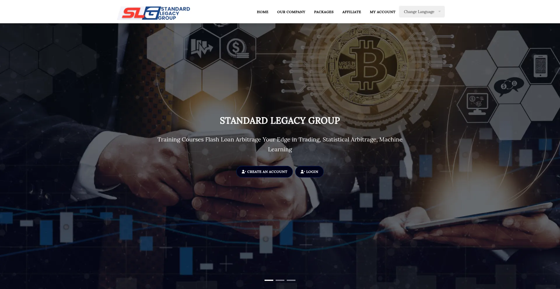 Website screenshot of Standardlegacygroup.com
