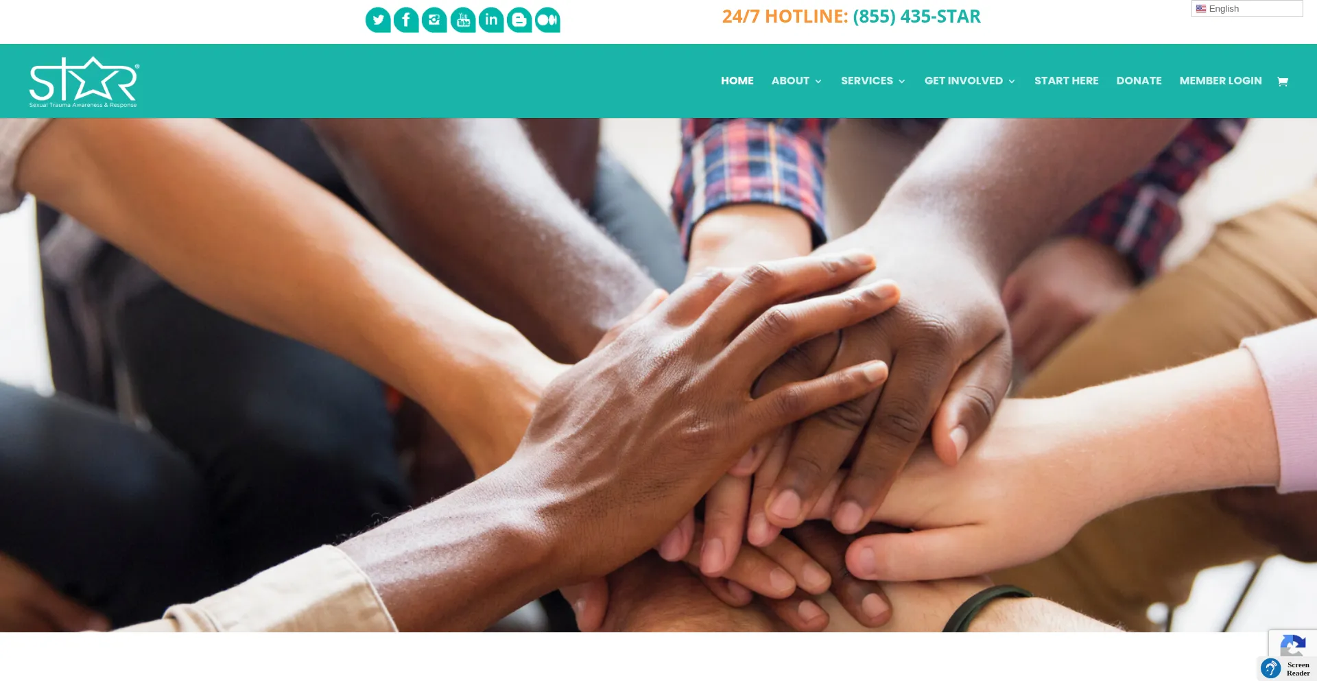 Website screenshot of Star.ngo