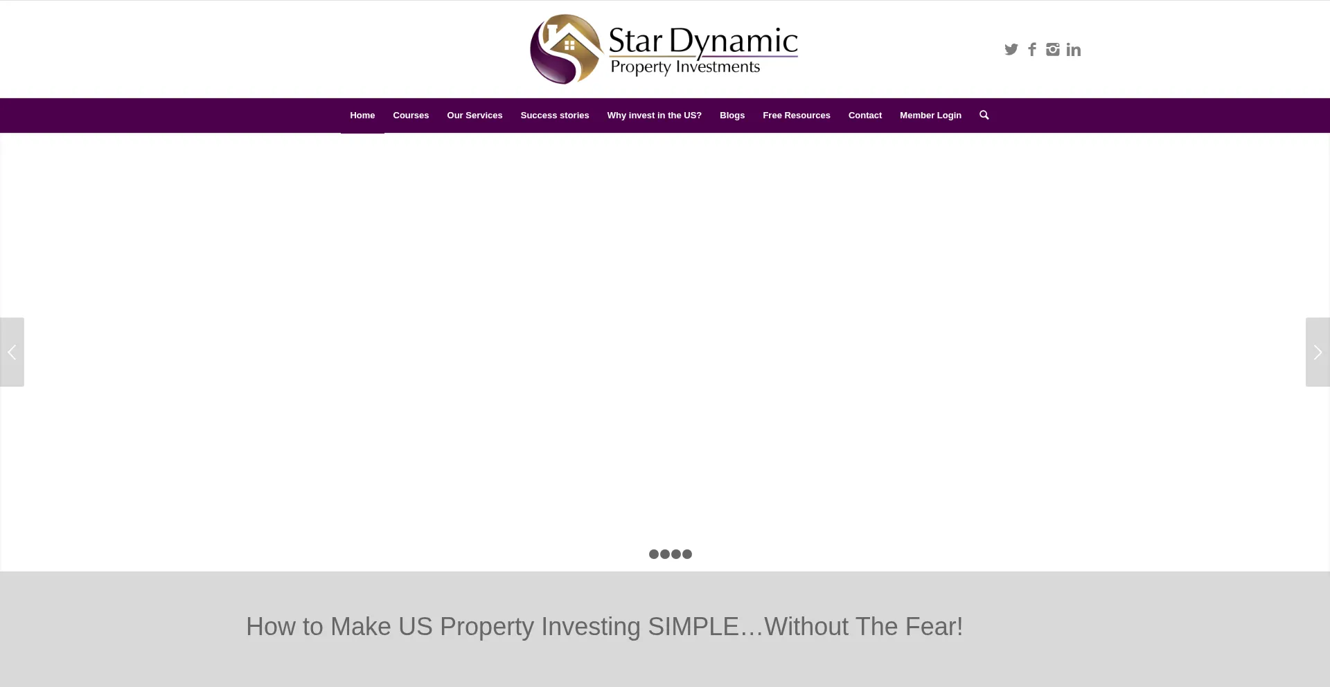 Website screenshot of Stardynamic.net