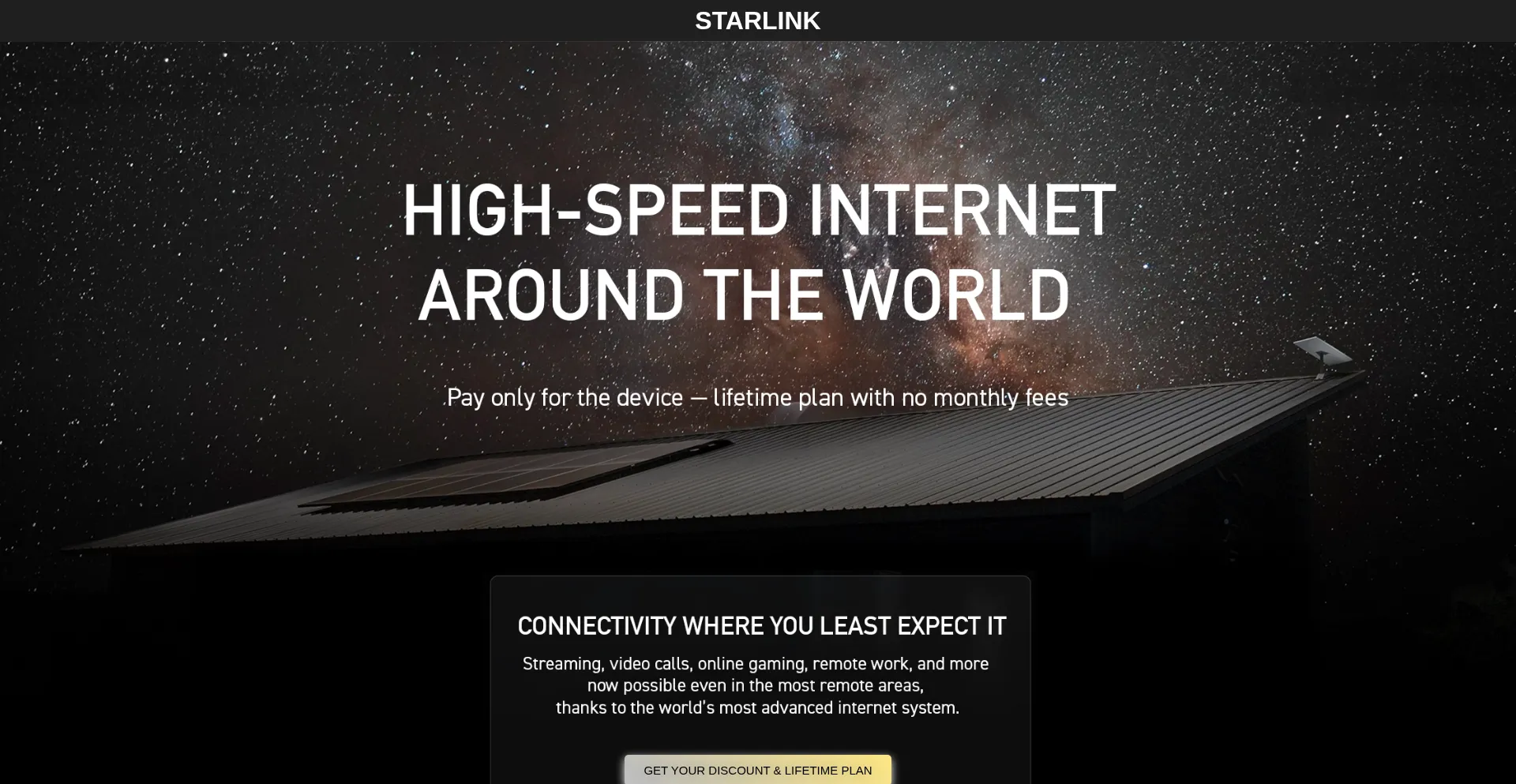 Website screenshot of Starminiconnect.com