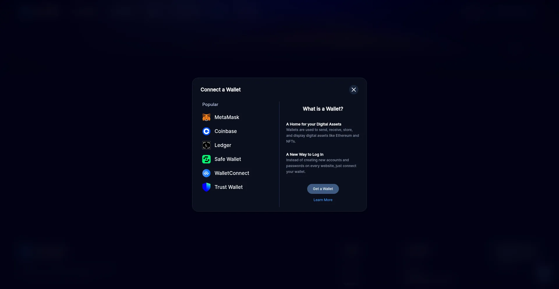 Website screenshot of Starrynift-x7r.pages.dev