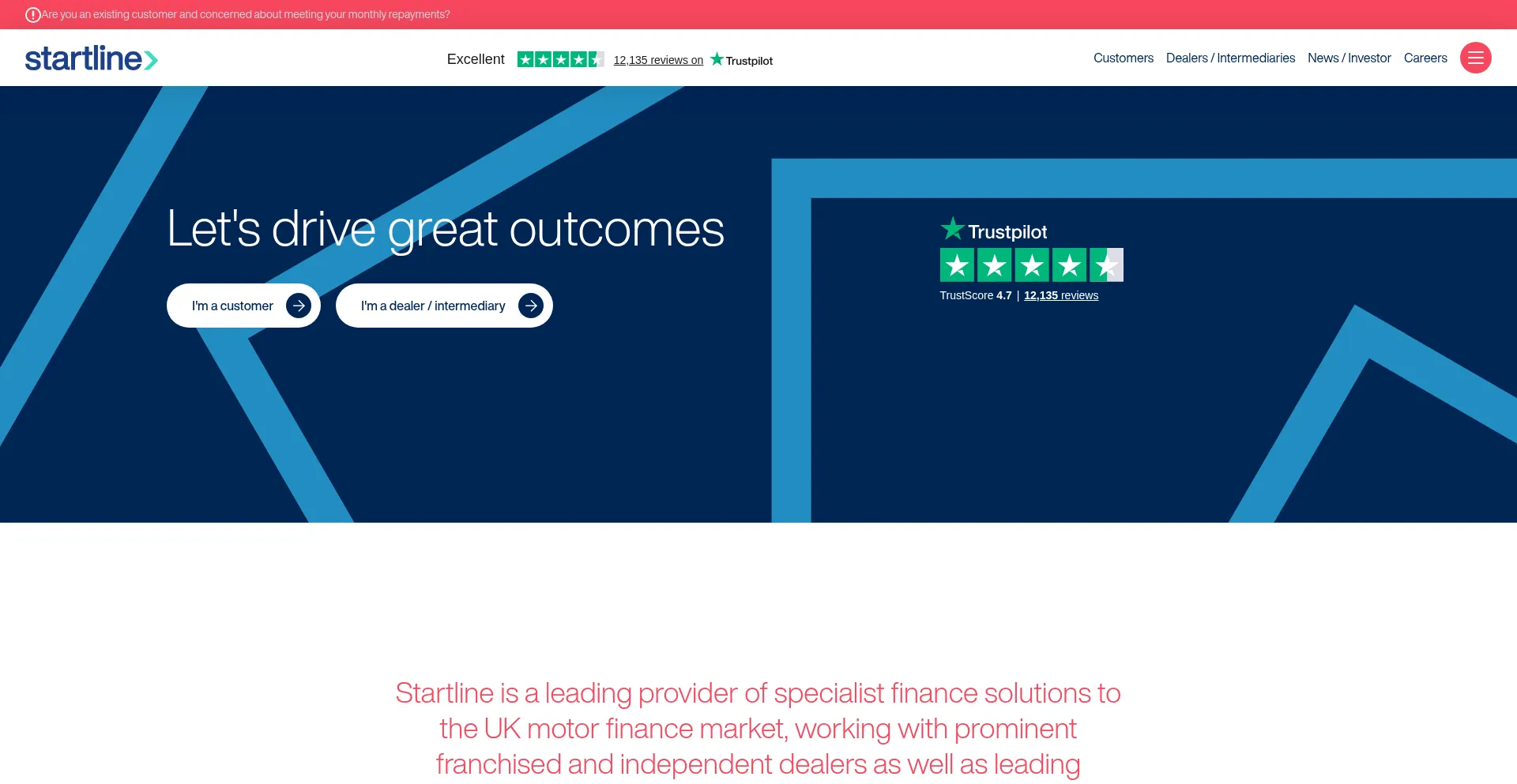 Startlinemotorfinance.com