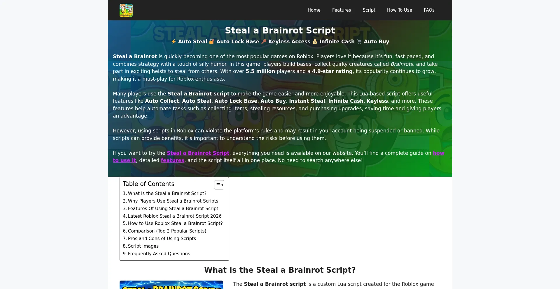 Stealabrainrot-script.com