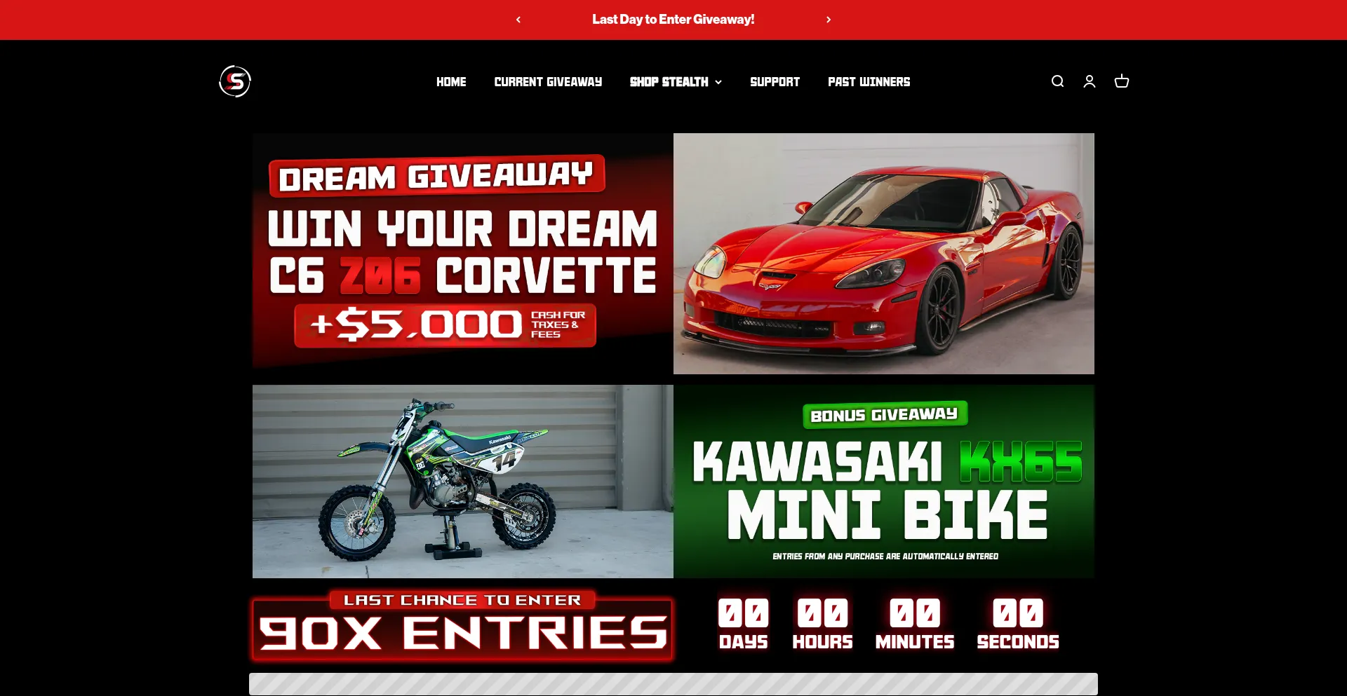 Website screenshot of Stealthsupplyusa.com
