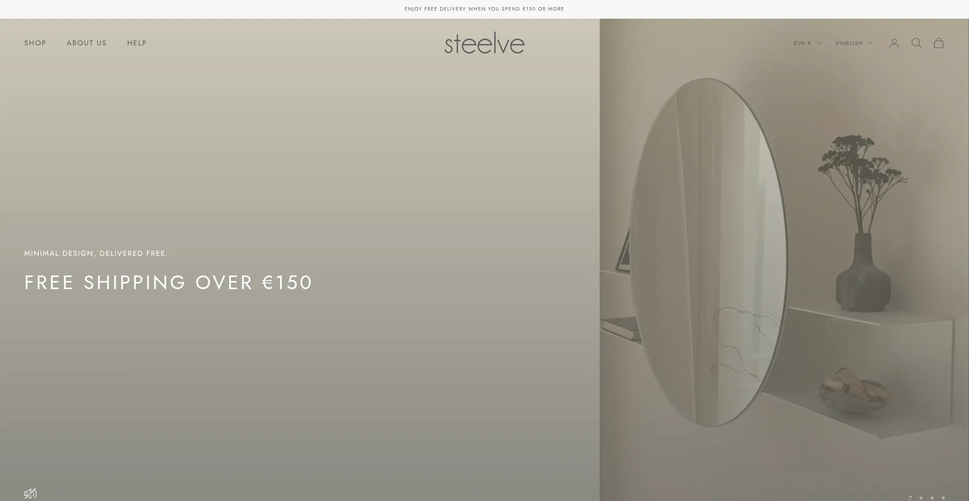 Website screenshot of Steelve.com