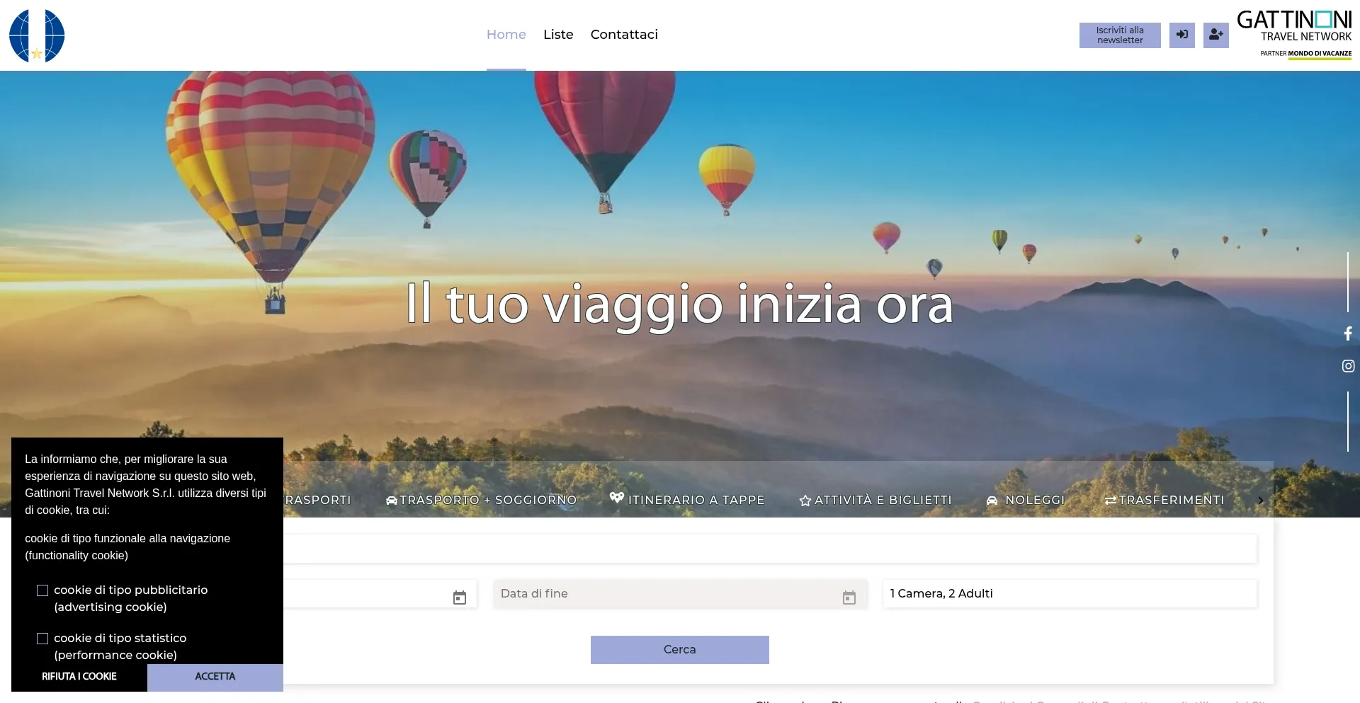 Website screenshot of Stelladelsud.it