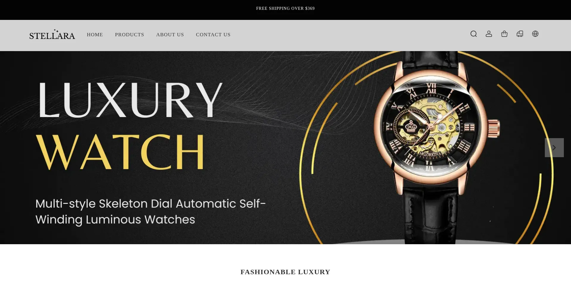Website screenshot of Stellarajewelry.com