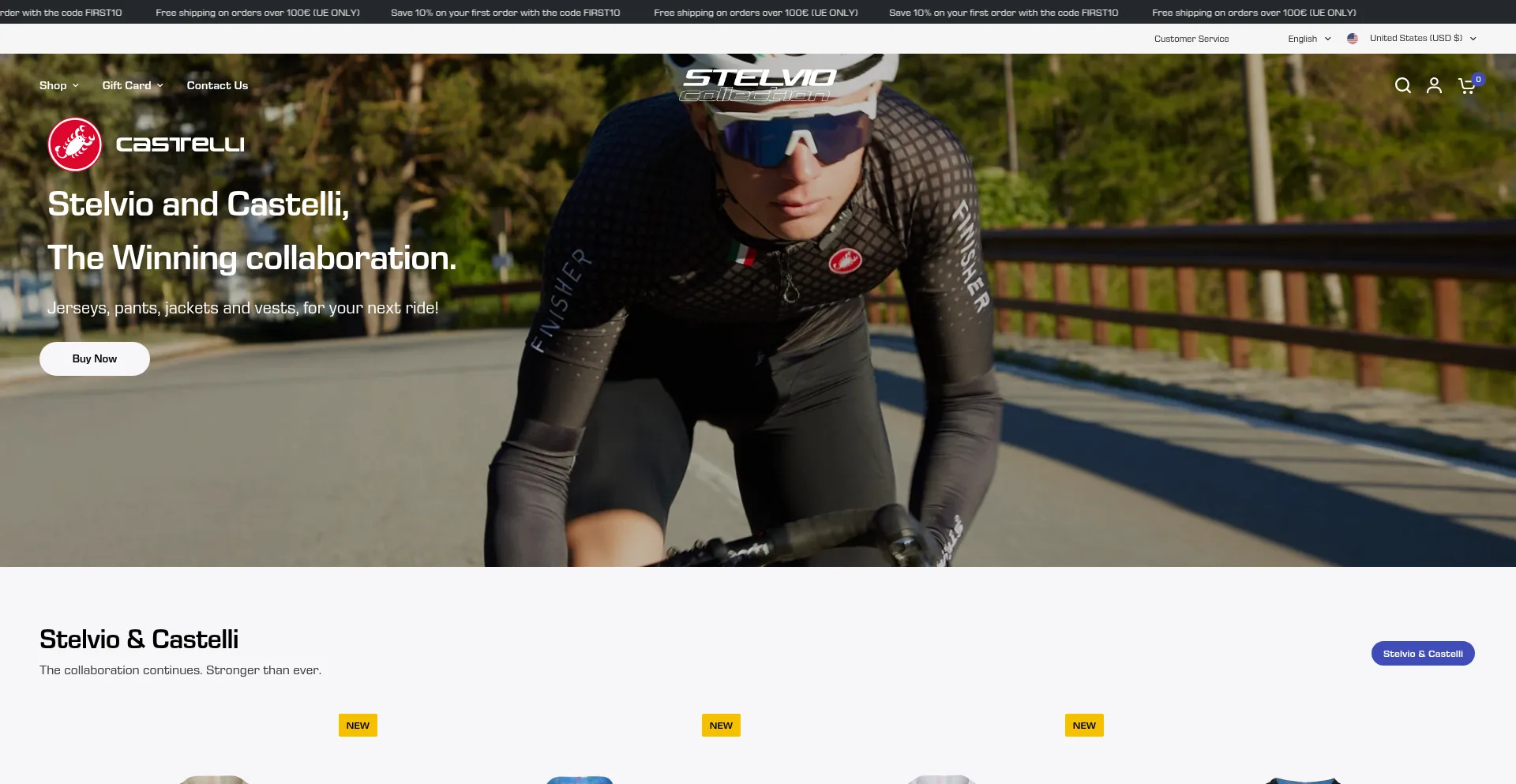 Website screenshot of Stelviocollection.com