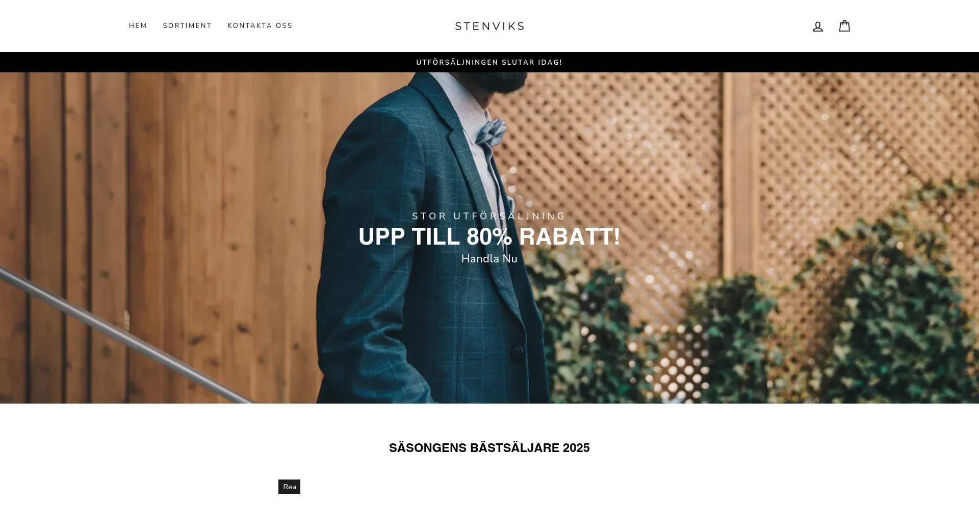Website screenshot of Stenviks.se