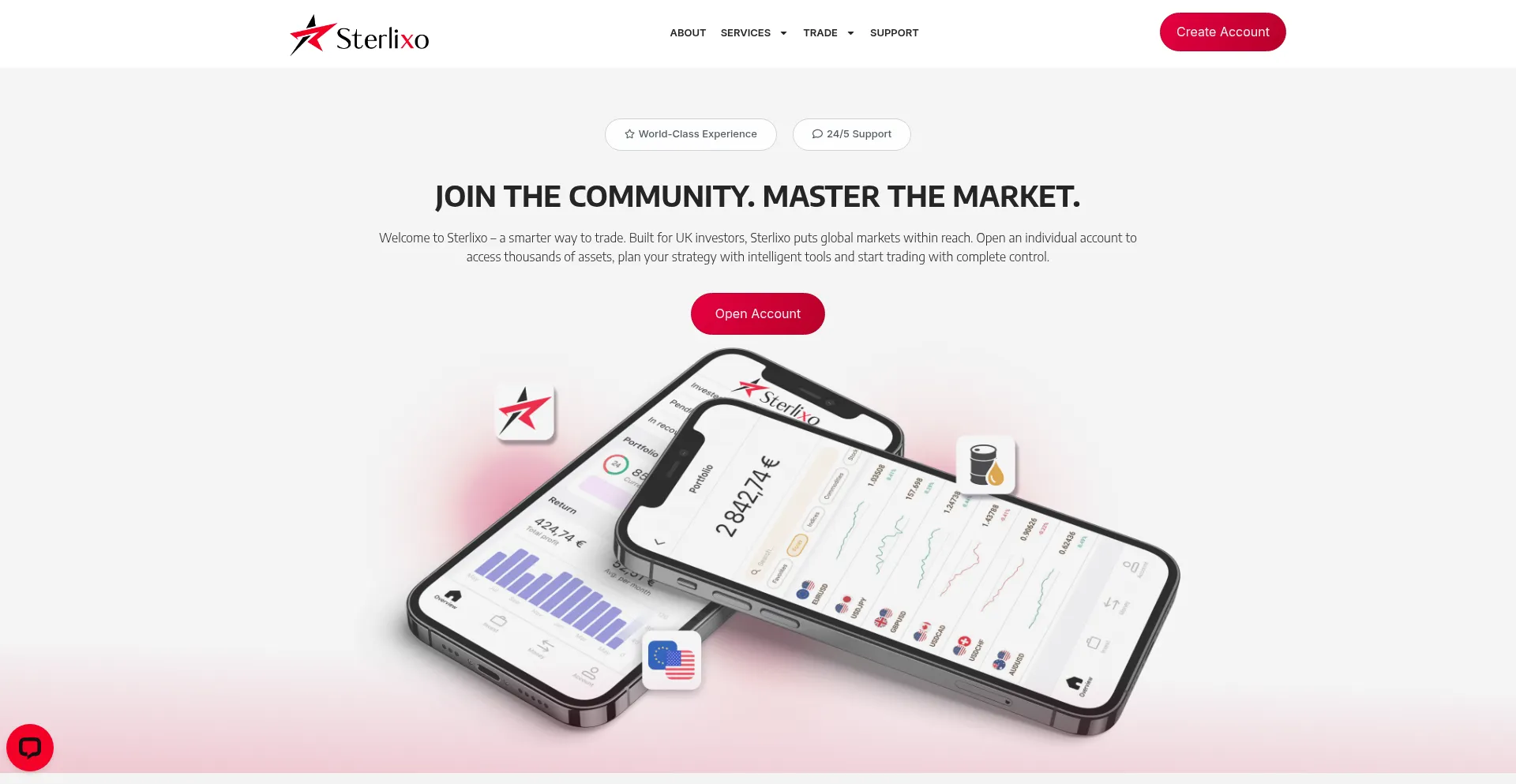Website screenshot of Sterlixo.com