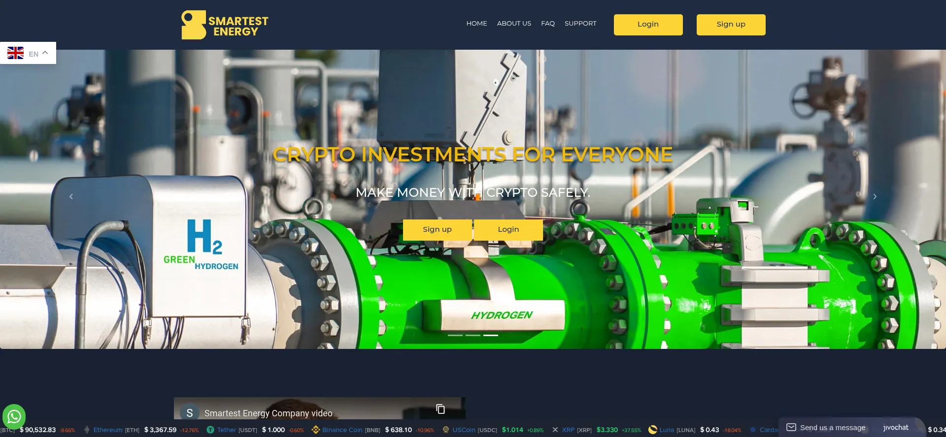 Website screenshot of Stestenrgy.ltd