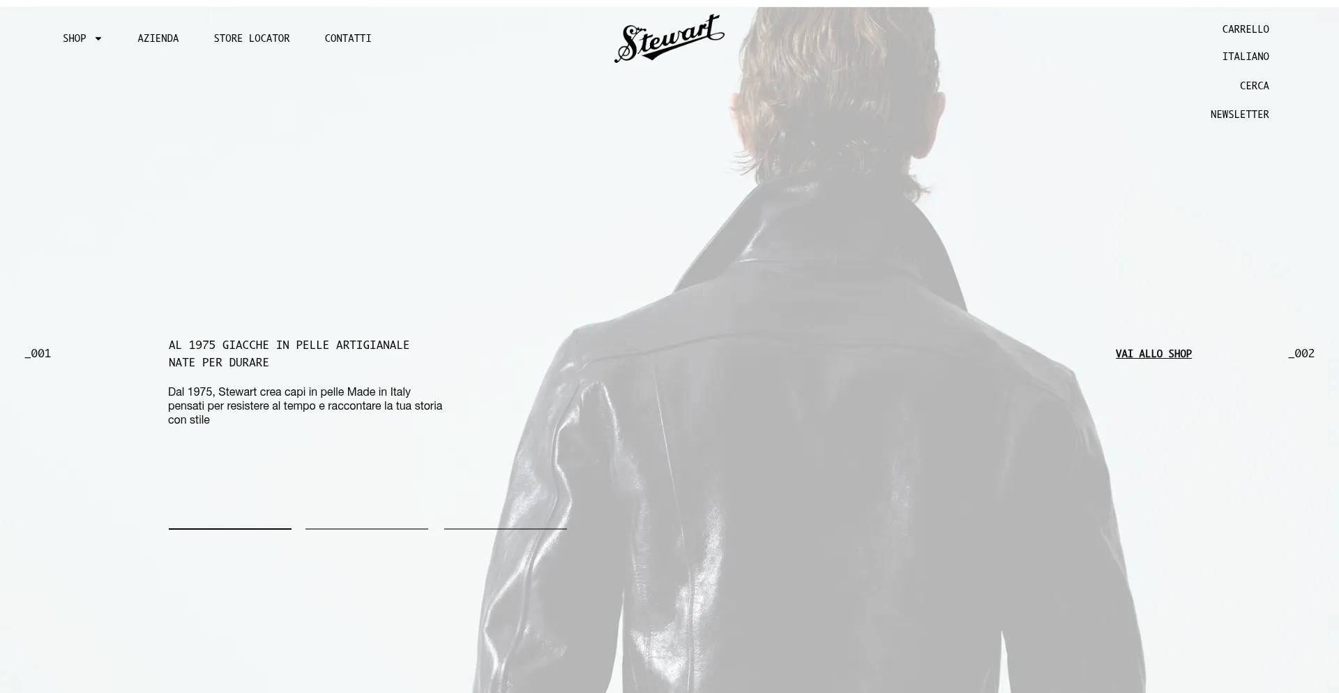 Website screenshot of Stewart.it