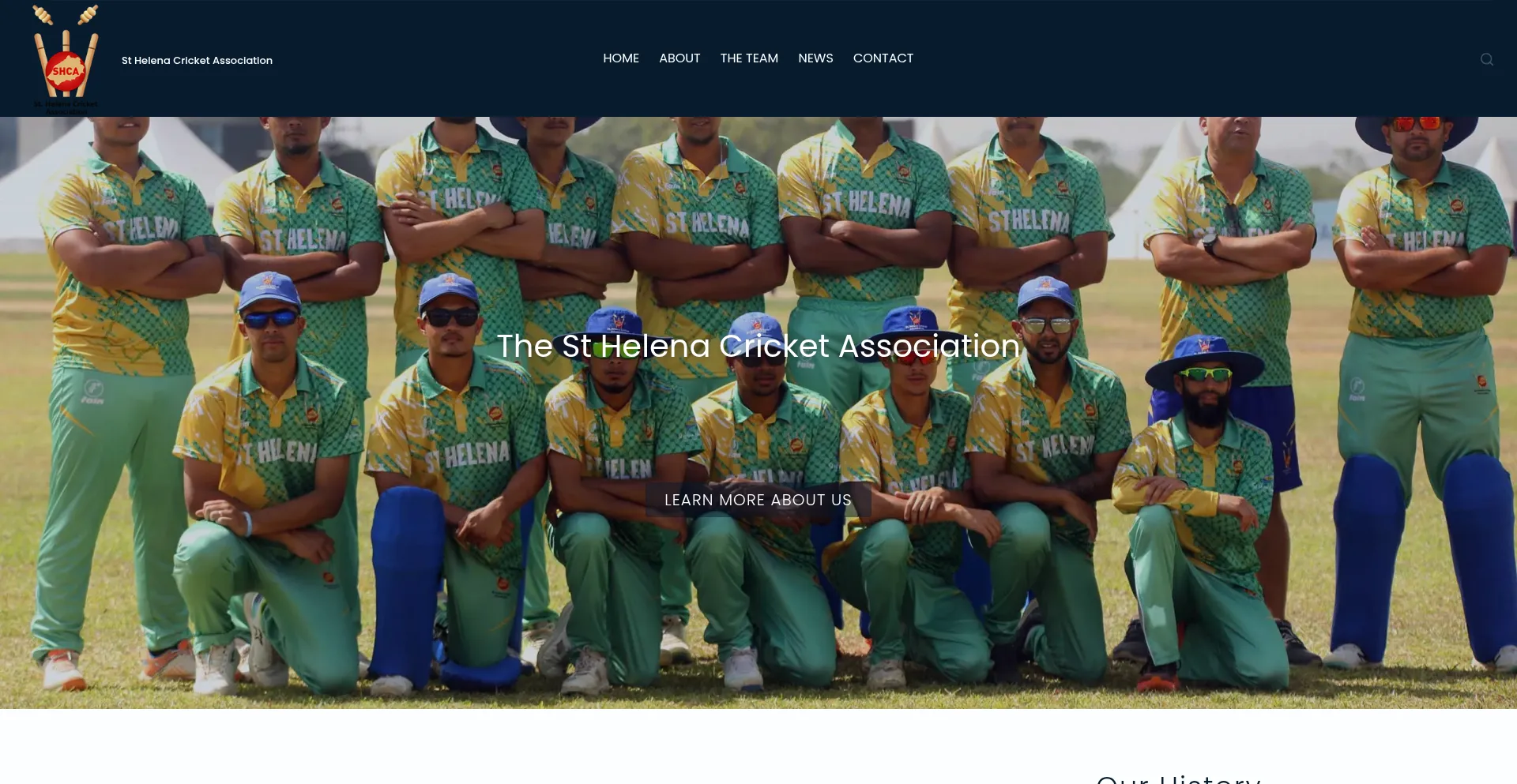 Website screenshot of Sthelenacricket.org