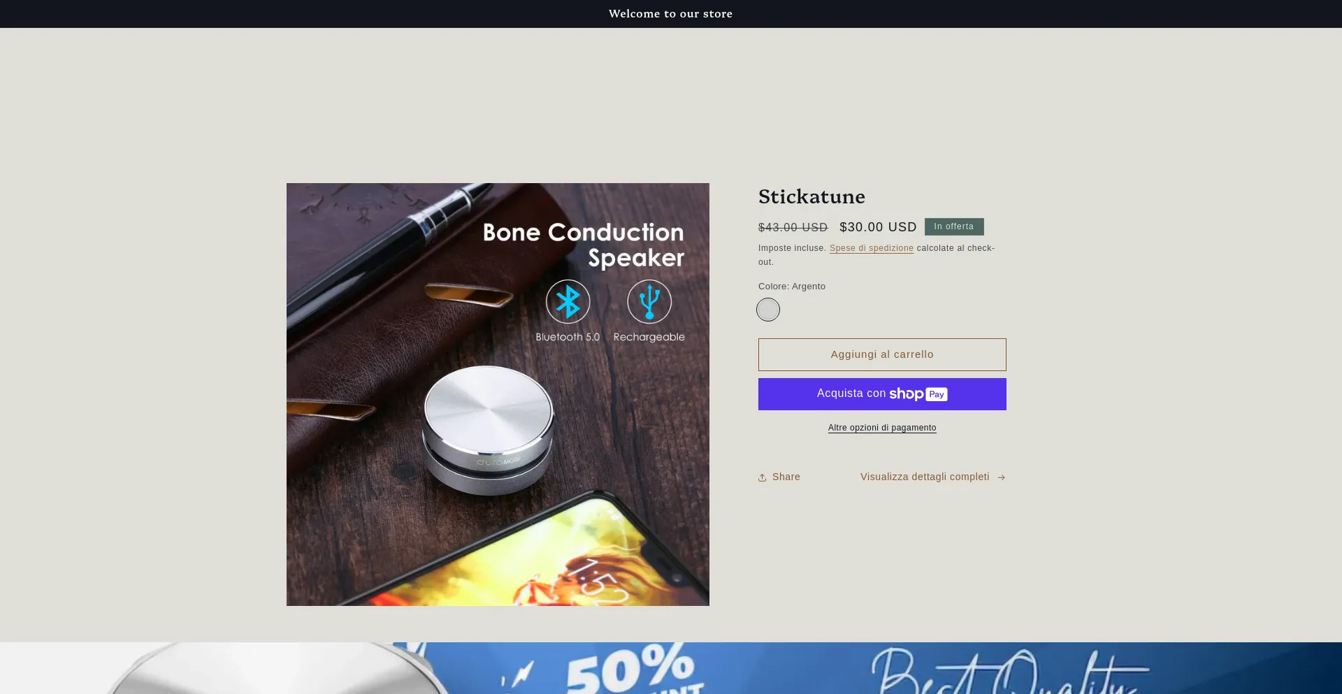 Website screenshot of Stickatune.com