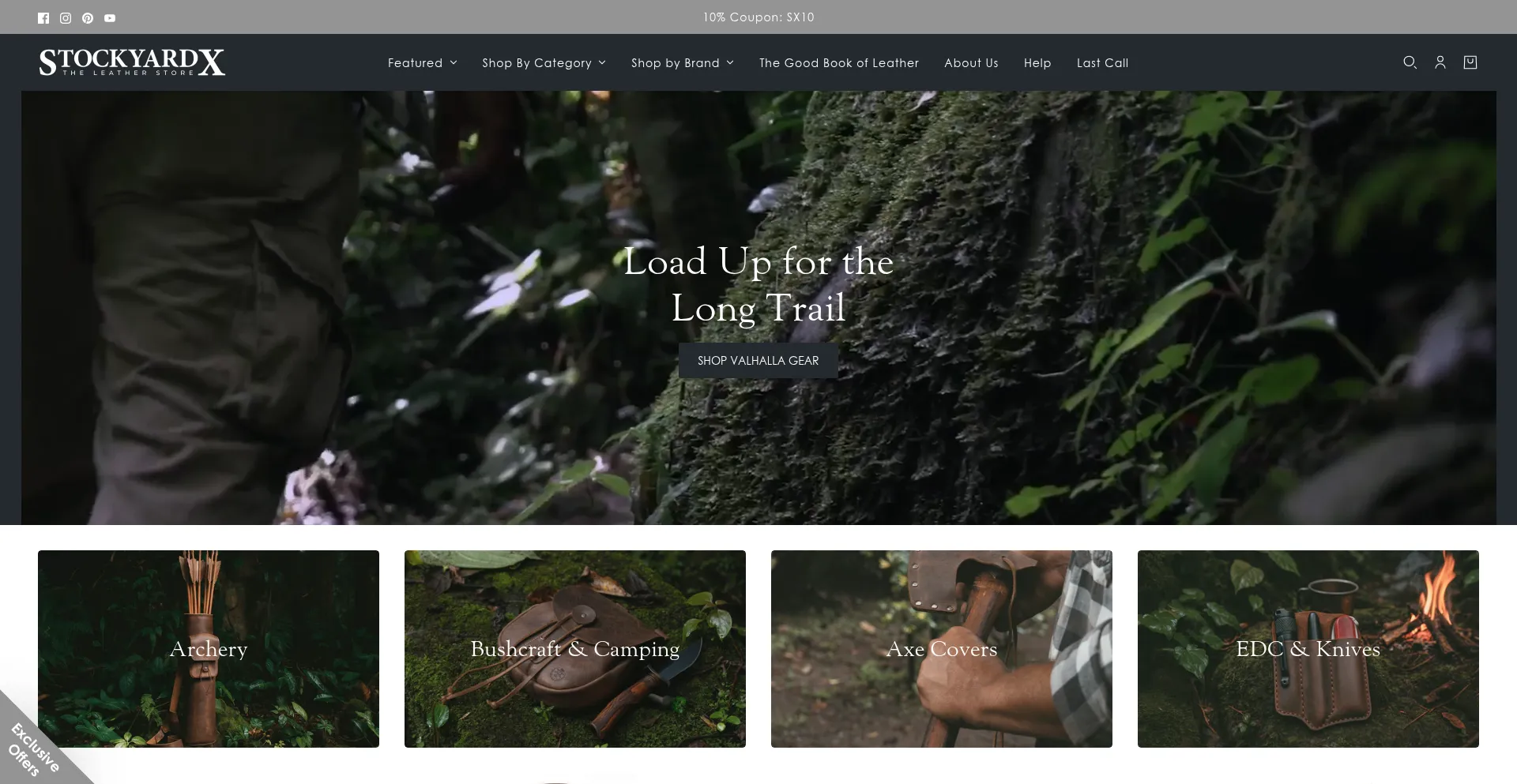 Website screenshot of Stockyardx.com