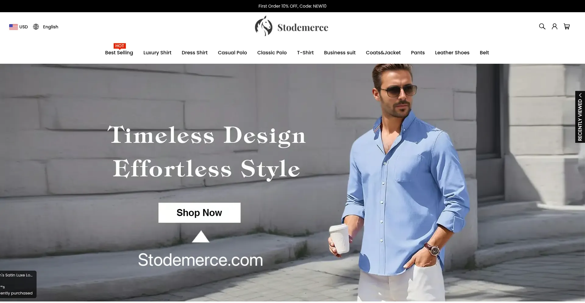 Website screenshot of Stodemerce.com