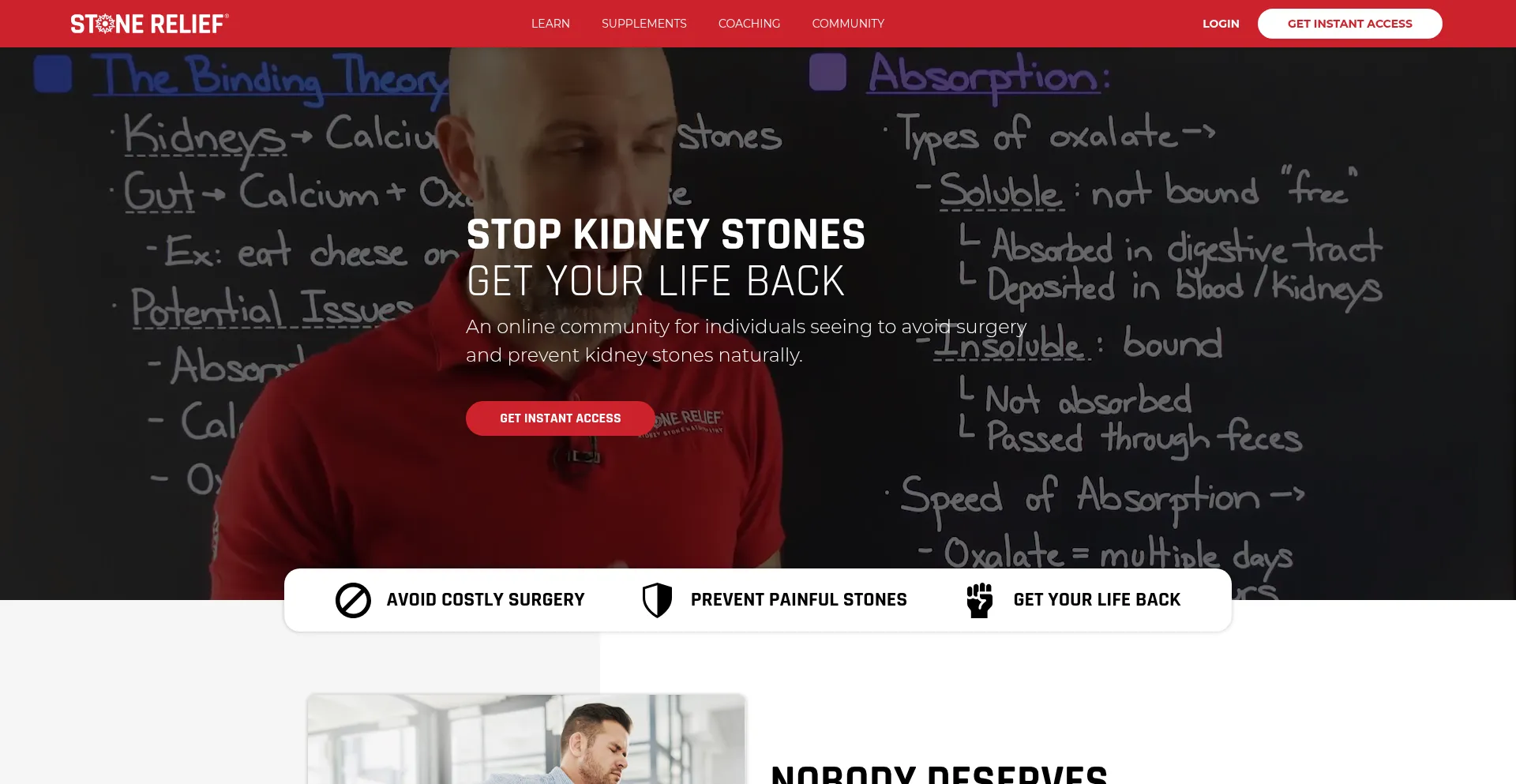 Website screenshot of Stone-relief.com