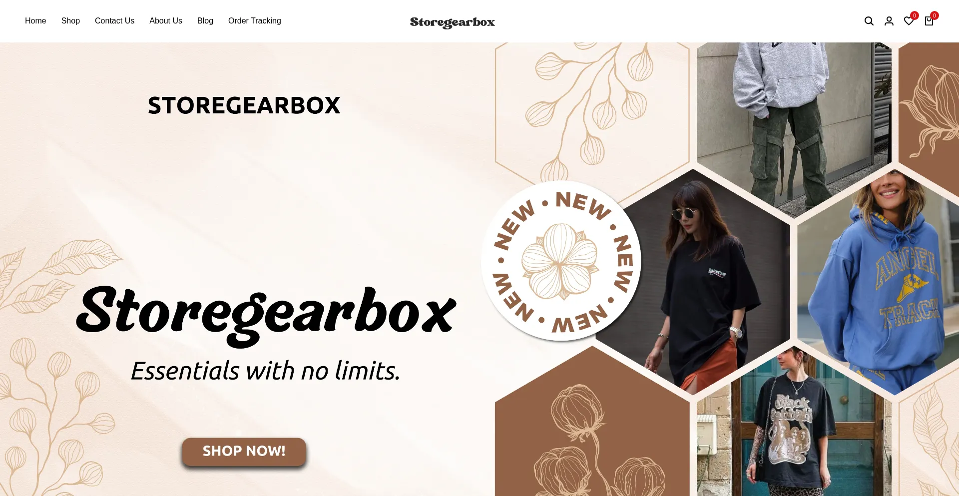 Website screenshot of Storegearbox.com
