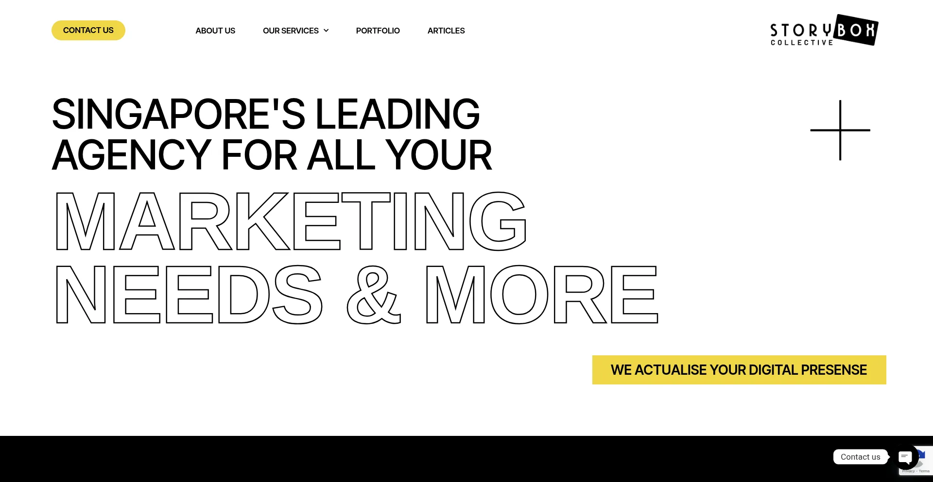 Website screenshot of Storyboxcollective.com