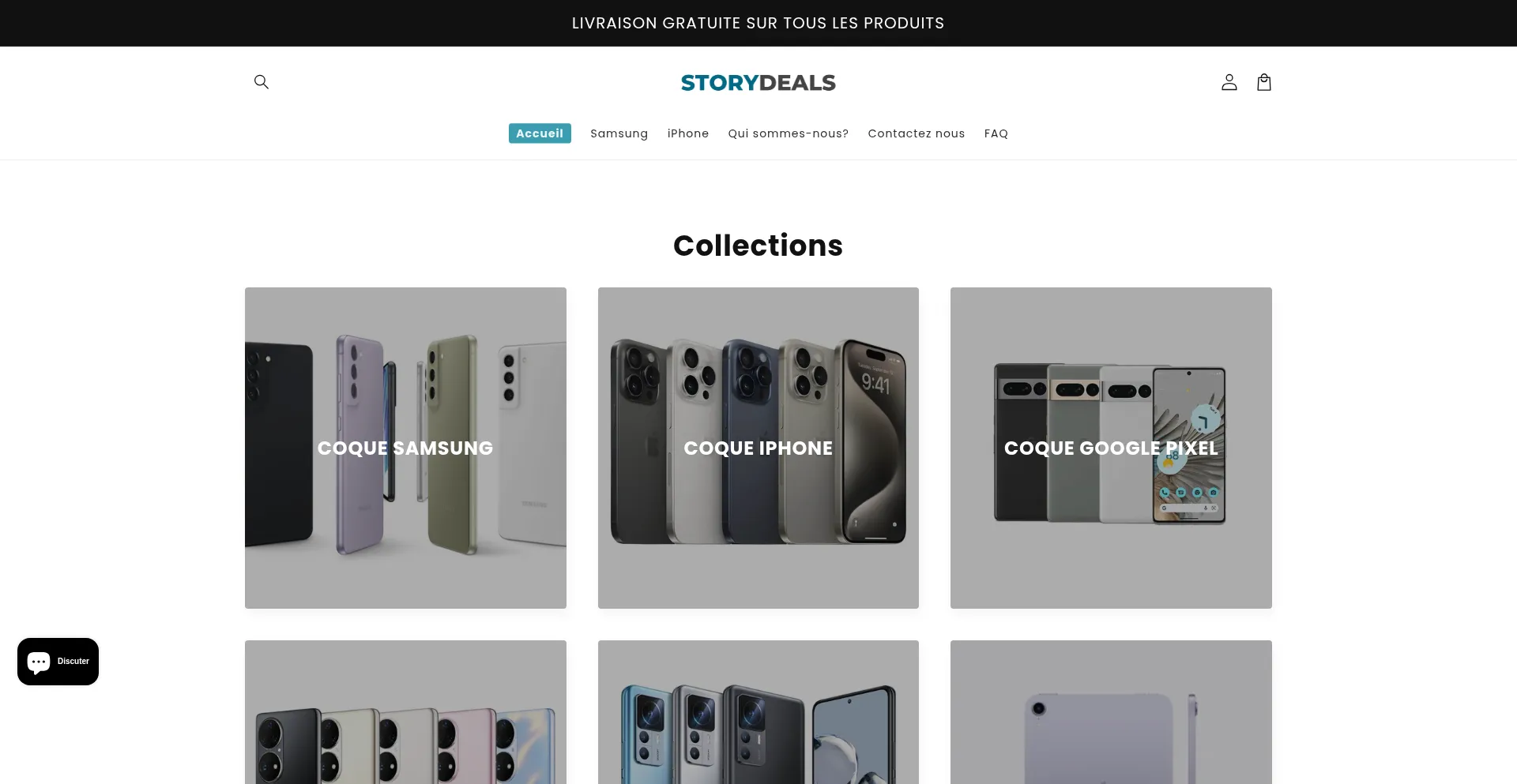 Website screenshot of Storydeals.com
