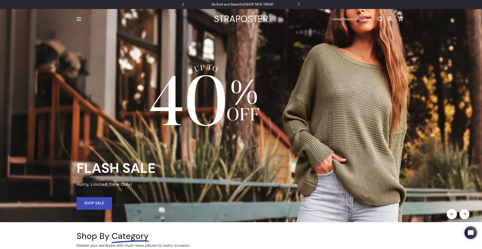 Website screenshot of Straposter.com