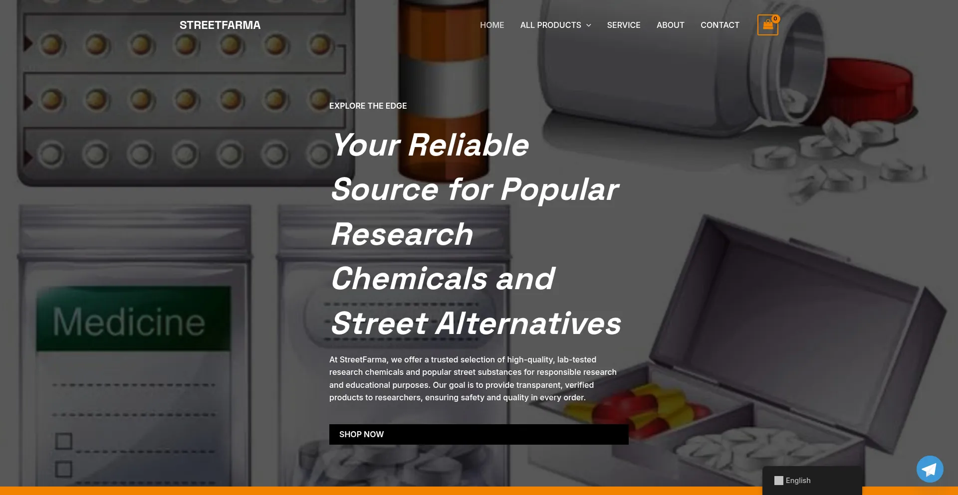 Website screenshot of Streetfarma.com