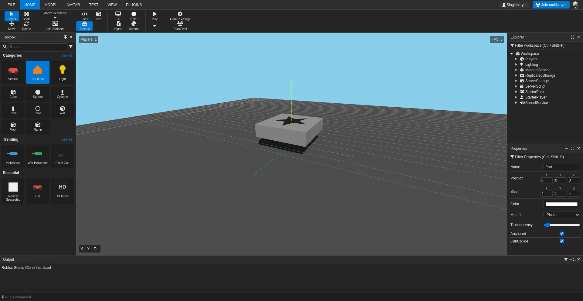 Website screenshot of Studio.on.websim.com