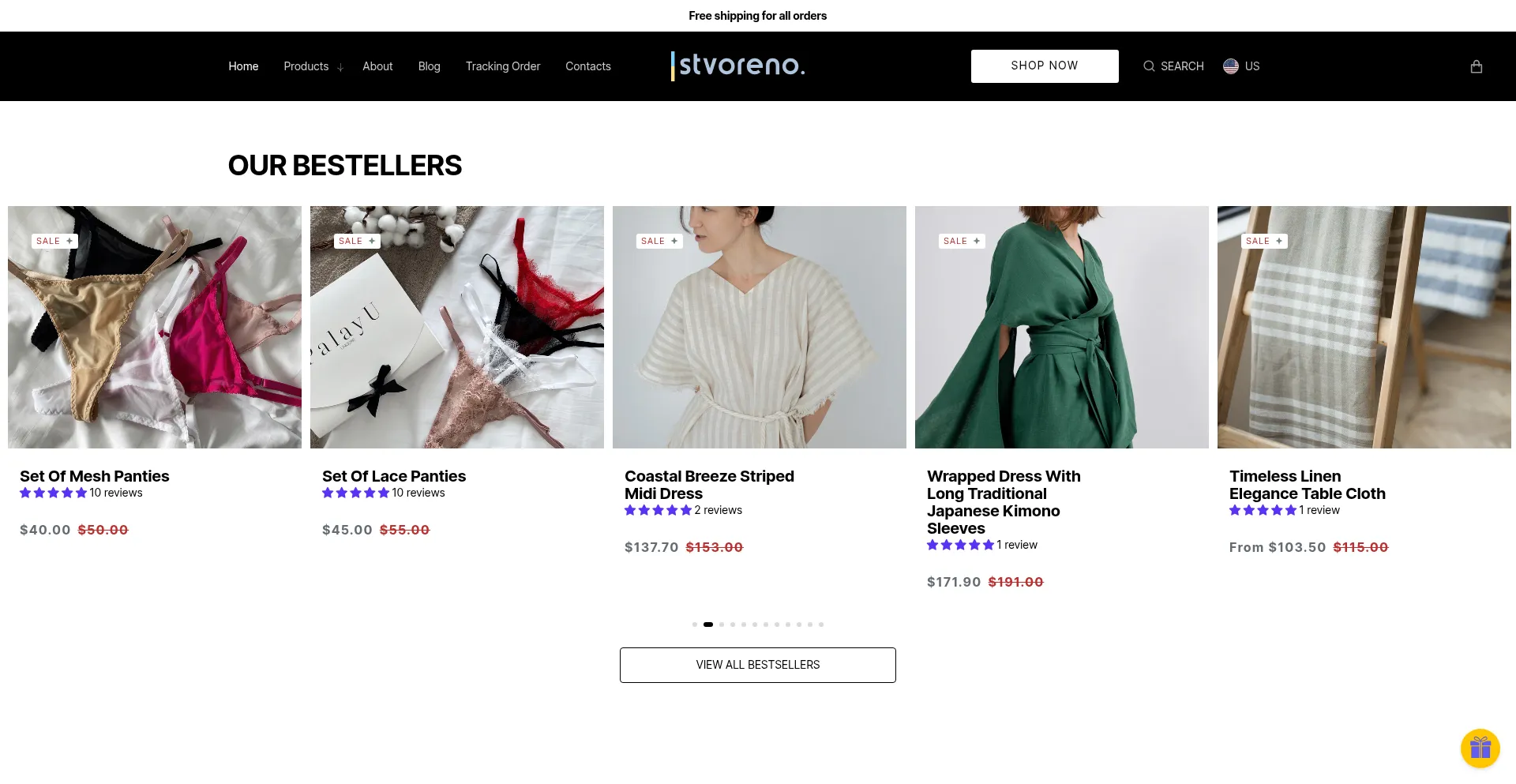 Website screenshot of Stvoreno.com