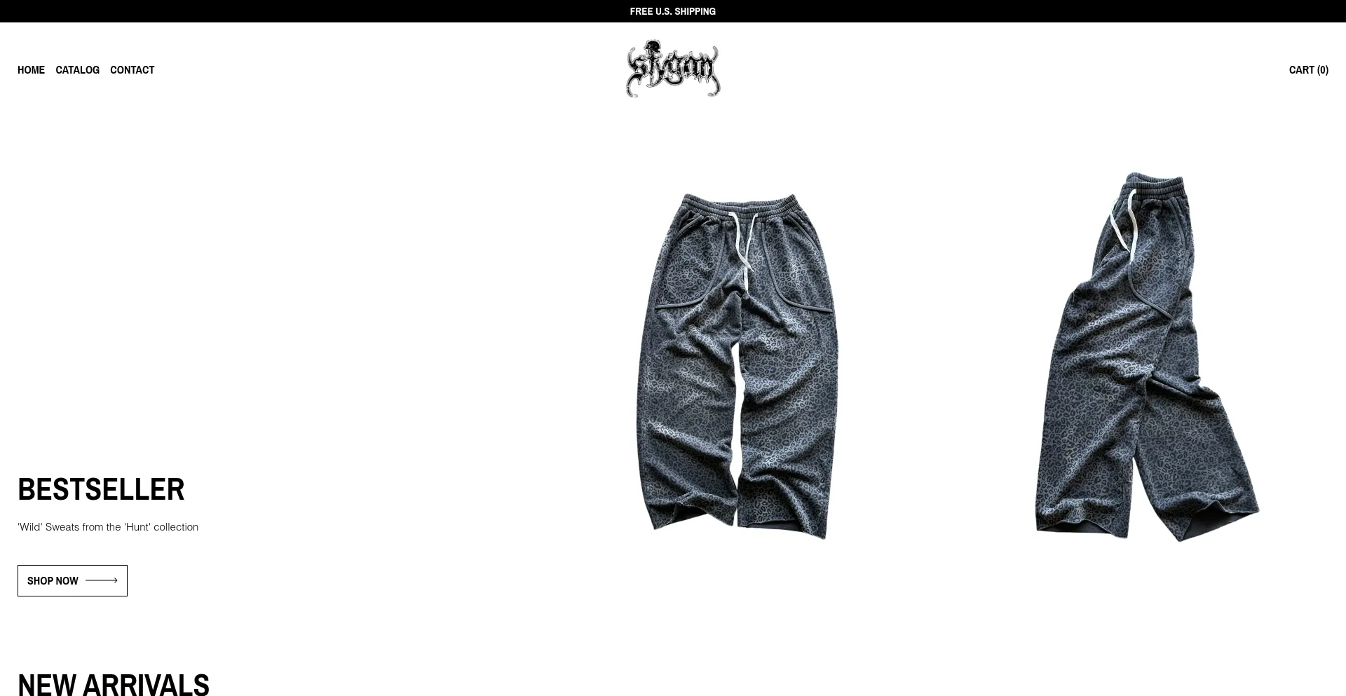 Website screenshot of Stygan.com