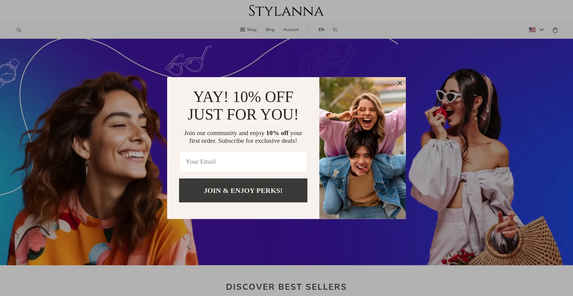Website screenshot of Stylanna.com