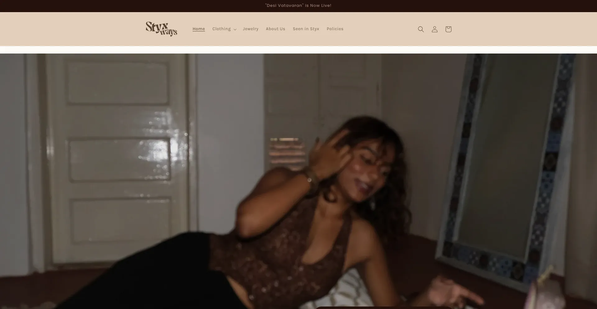 Website screenshot of Styxways.com