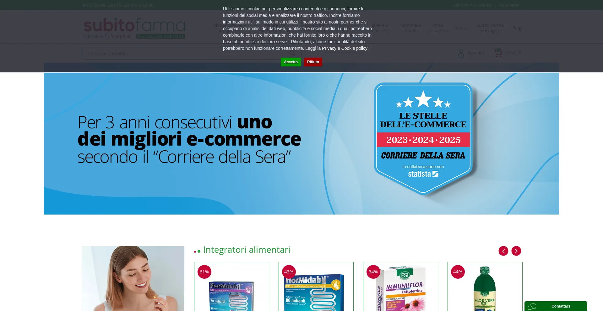 Website screenshot of Subitofarma.com