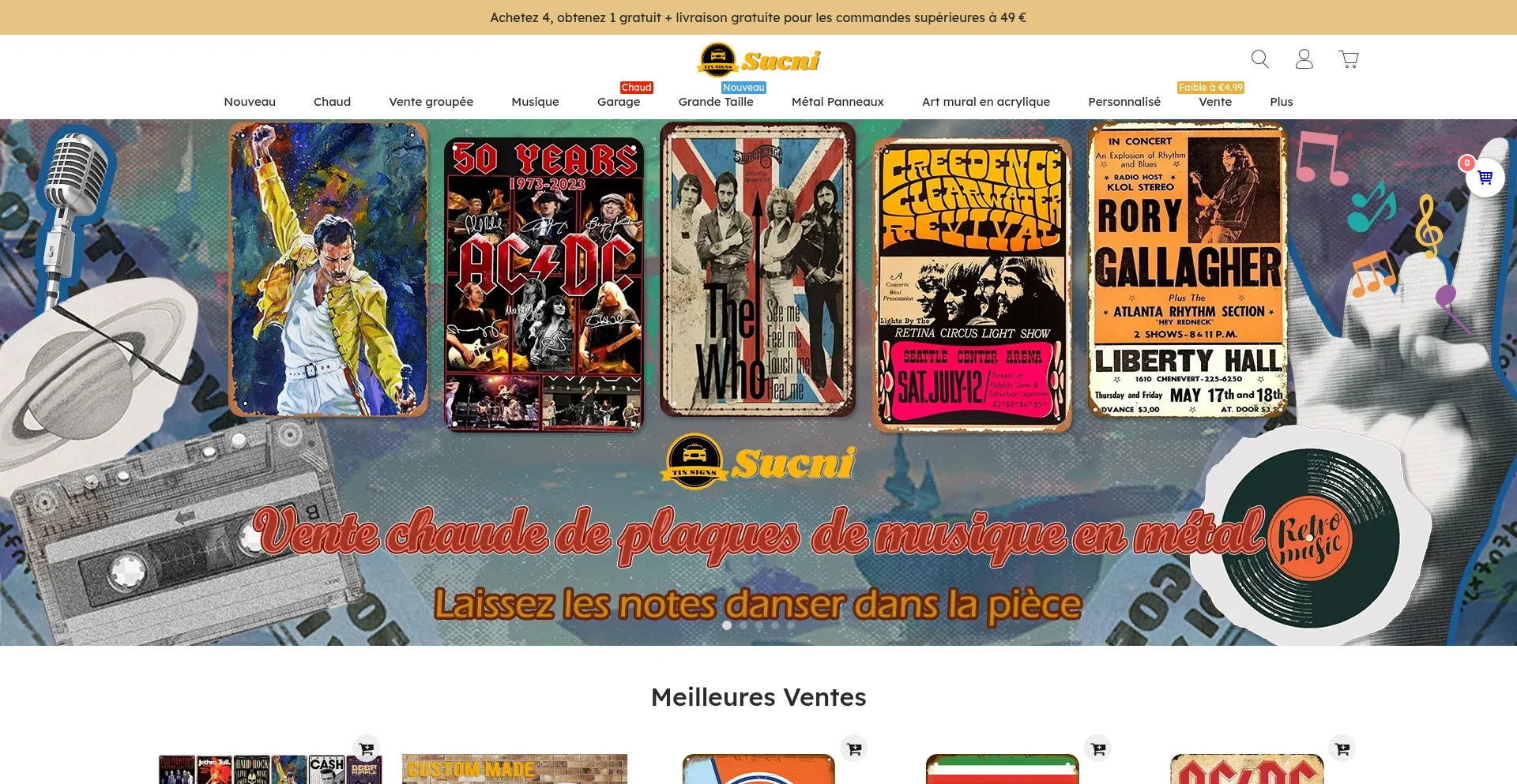 Website screenshot of Sucni.com