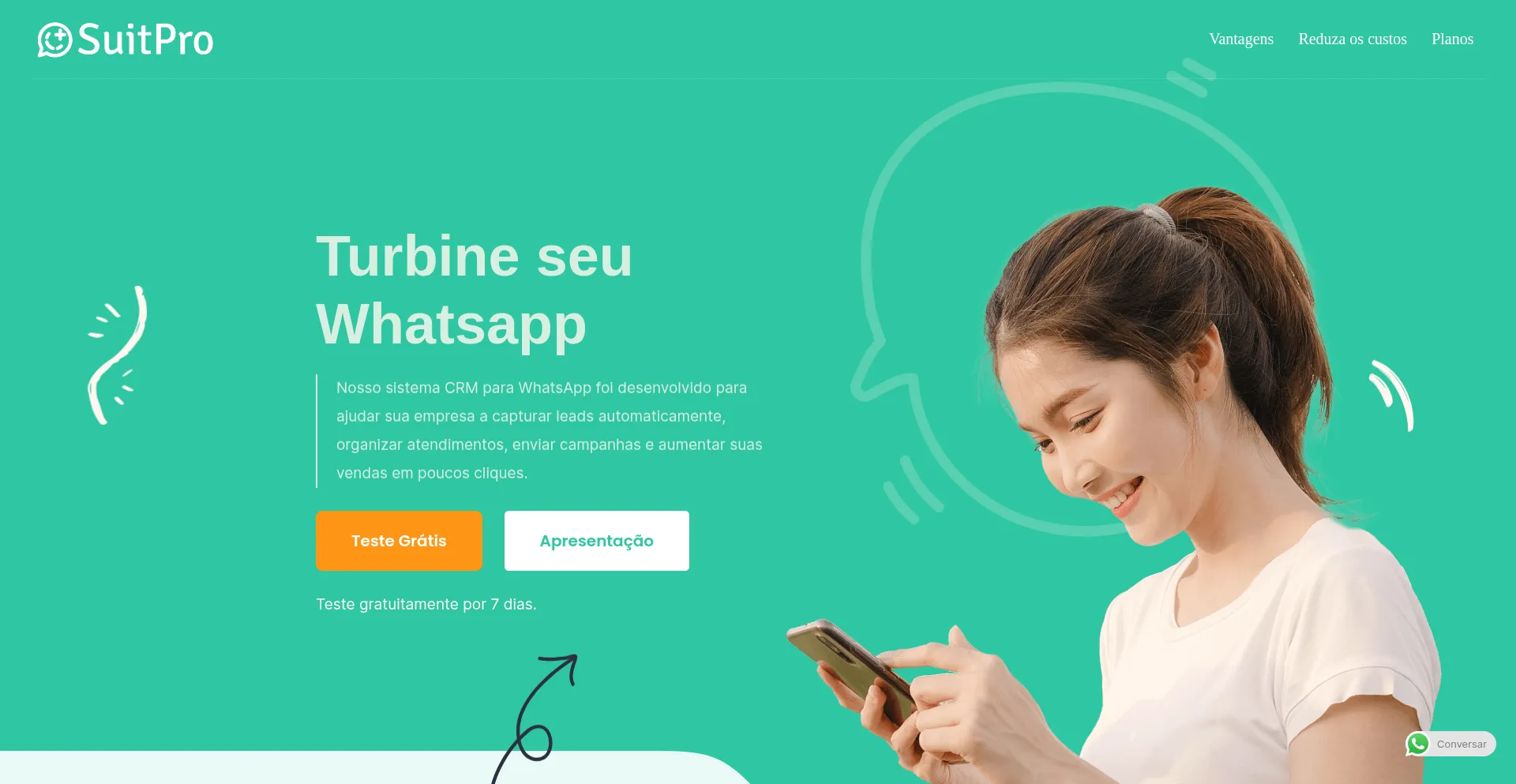 Website screenshot of Suitpro.com.br