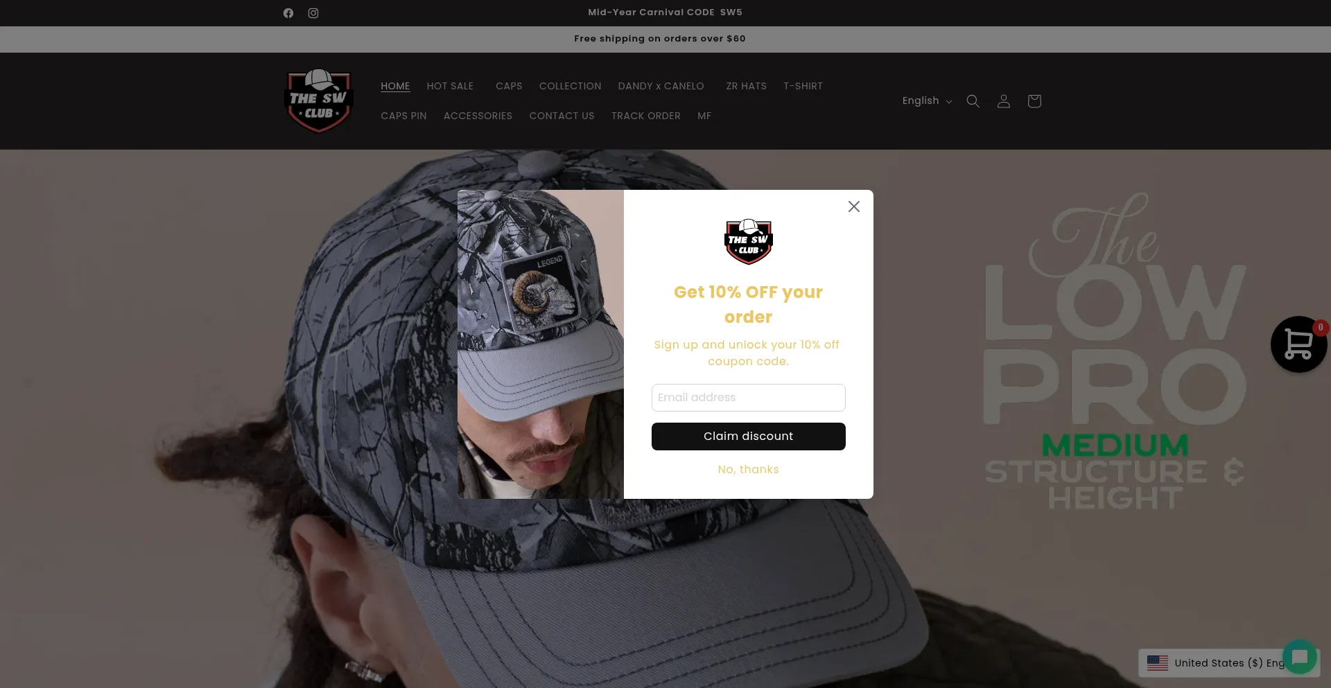 Website screenshot of Suitwears.com