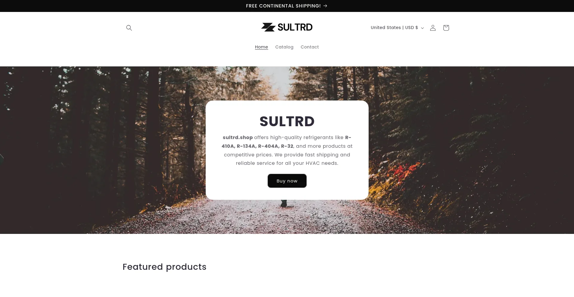 Website screenshot of Sultrd.shop
